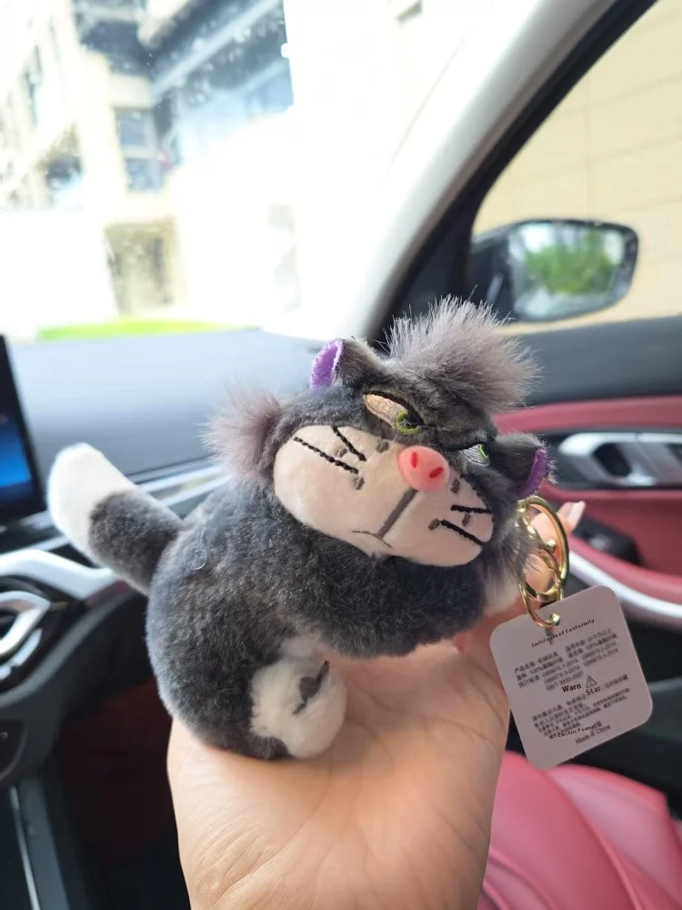 Cute Lucifer Cat Doll Keychain Pendant Plush Stuffed Toys Backpack Hangings Decoration Gifts
