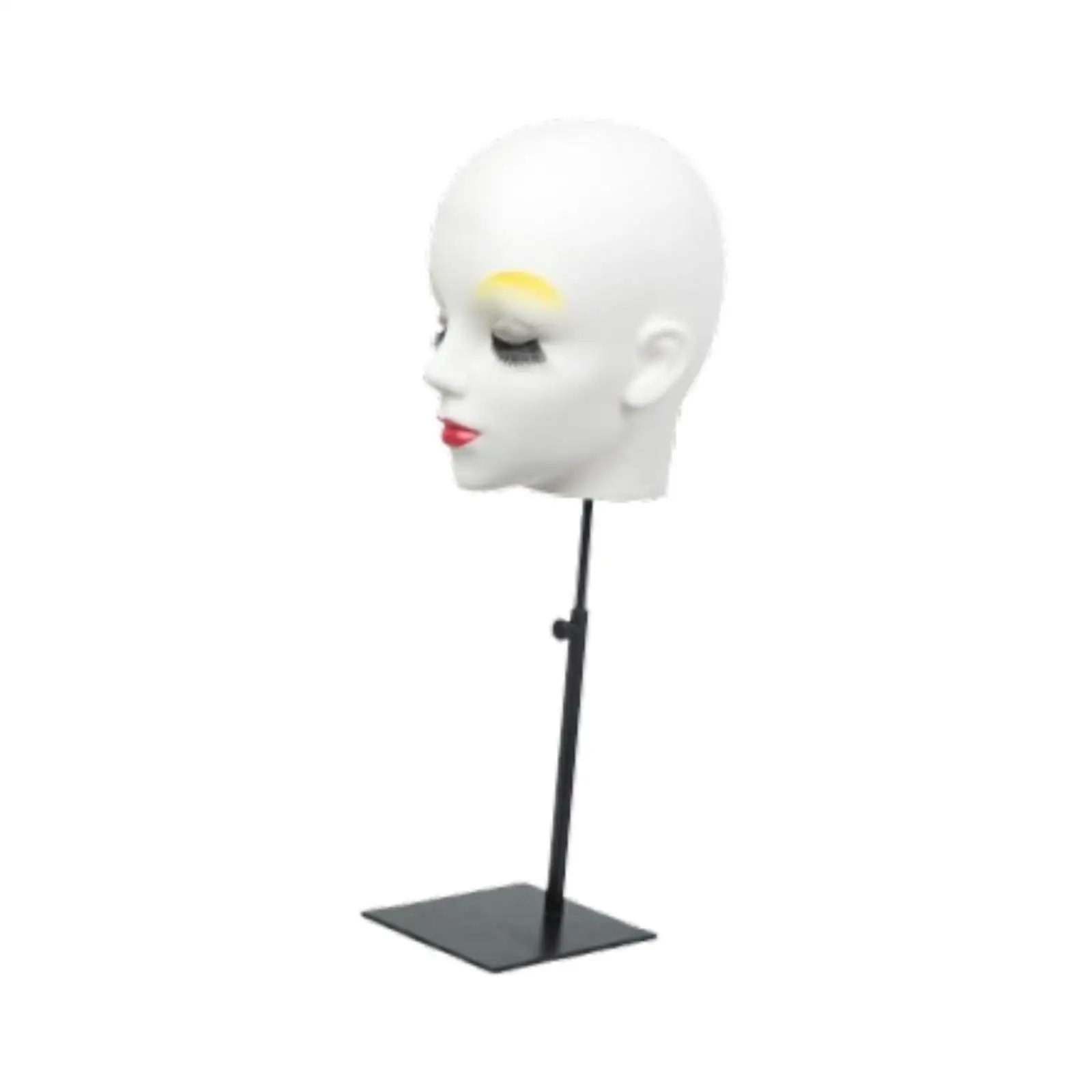 Hat Wig Display Stand Cap Organizer Freestanding Multifunctional Women Mannequin Head Model for Hairdresser Training Home Salon