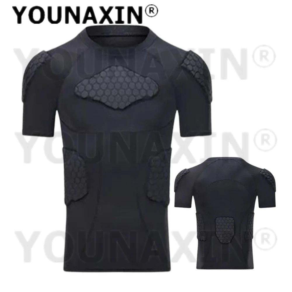 

Unisex Black Short Sleeves T-shirts Basketball Boy Football Soccer Cycling Sports Top Anti-collision Quick Dry M L XL 2XL 3XL