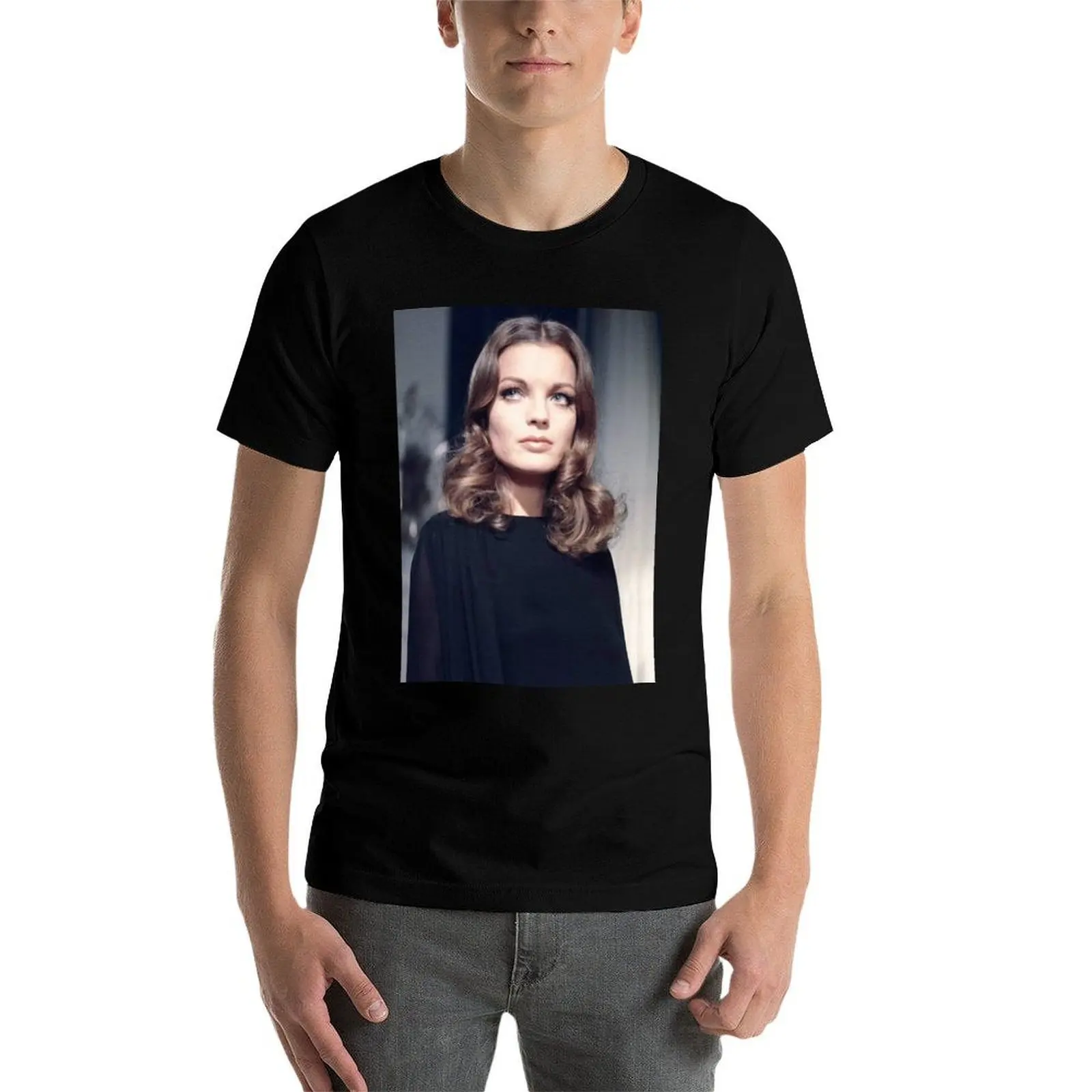 

Romy Schneider T-Shirt cotton t shirt pack t shirts for man slim fit T-Shirt
