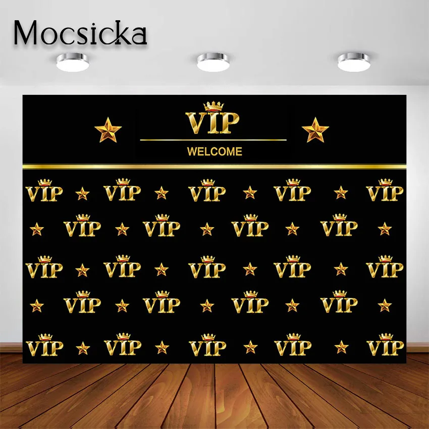 

Royal Crown Star VIP Backdrop PartyPhoto Backdrops Red Carpet Event Graduation Party Banner Photography Background