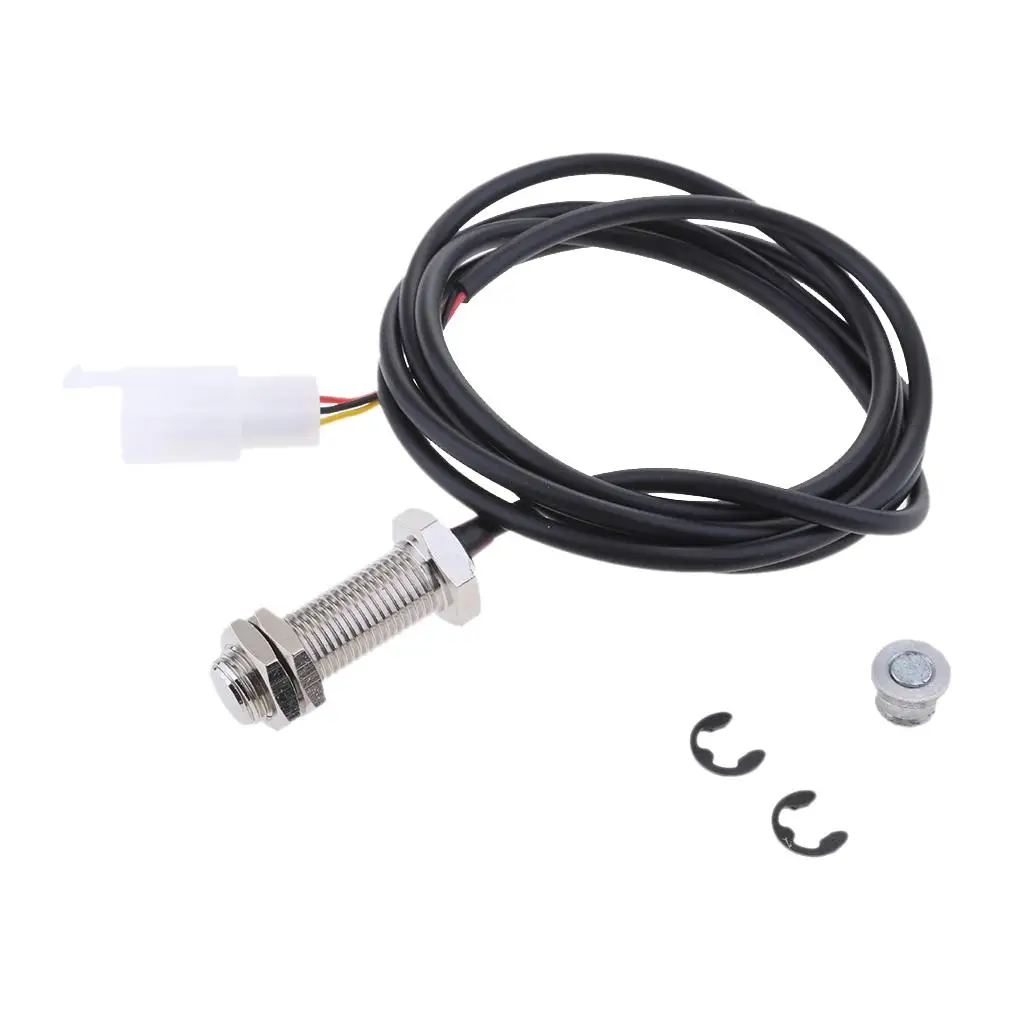 1.2m Digital Odometer Sensor Cable Magnets for Motorbike Scooter Speedometer