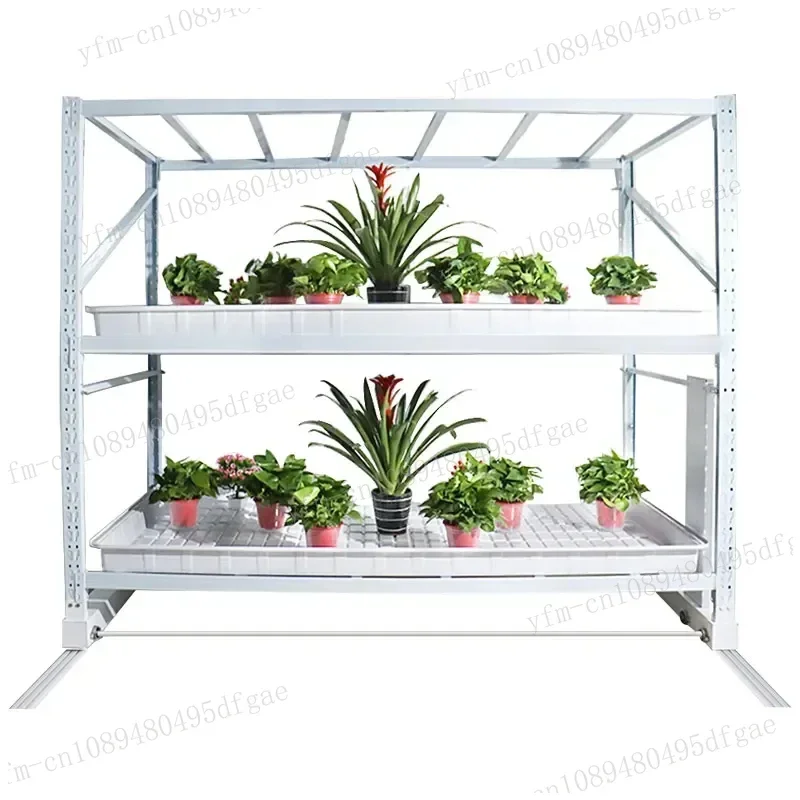 Grow-trays-4x8 Farming Ebb and Flow Rolling Benches Flood and Drain 2x4 Tables Hydroponic Growing System 4x8 Grow Tray