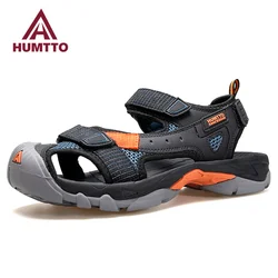 HUMTTO Summer Hiking Shoes for Men Sandals Breathable Outdoor Water Beach Sandals Mens Camping Fishing Climbing Aqua Shoes Man