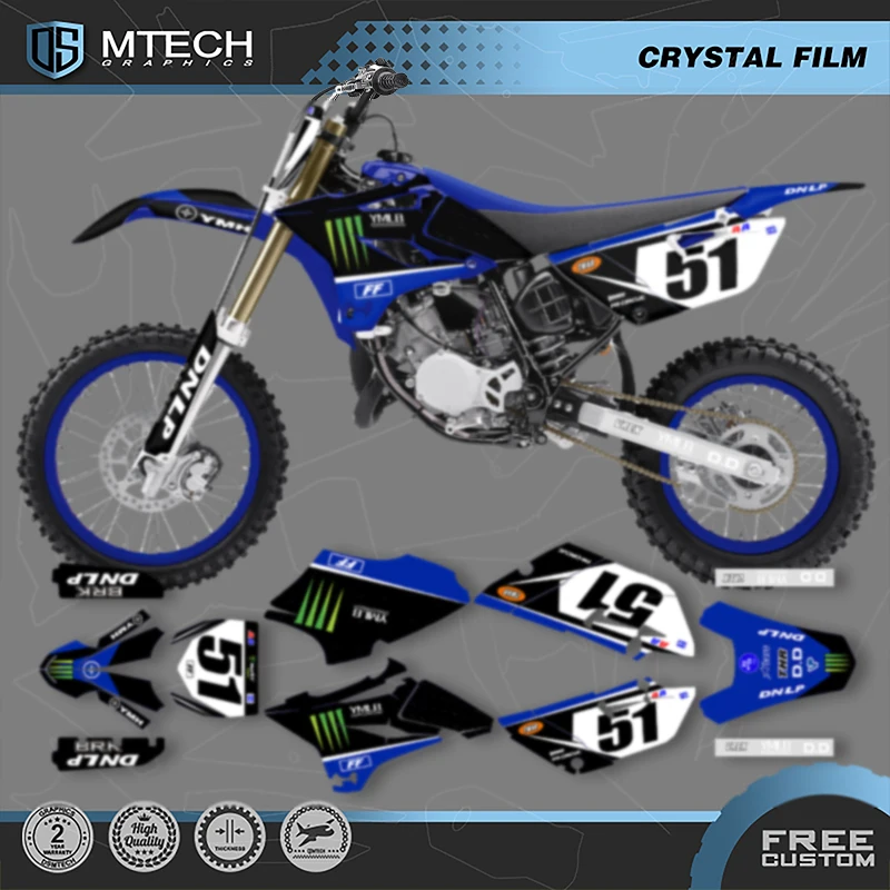 

DSMTECH Graphics Motorcycle Decals Stickers kits For YAMAHA YZ85 YZ 85 2015 2016 2017 2018 2019-21 YZ-85 004