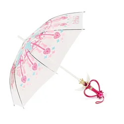 Sailor Moon Umbrella Pink Girls Christmas Gift Tsukino Usagi Luminous Magic Stick Umbrella Transparent Rain Gear Paraguas Women