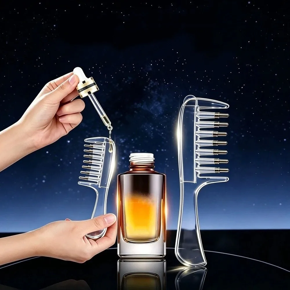 Multi-Function Massage Guide Liquid Comb Anti-Frizz Hair Care Essential Oil Care Comb Scalp Nourish Anti-Static