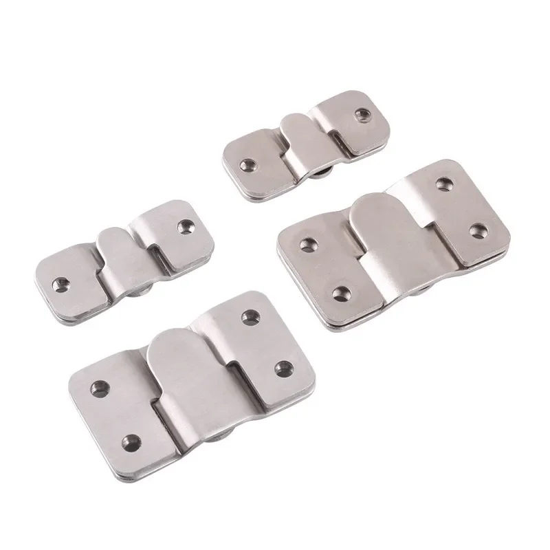 2Pairs Stainless steel Flush Mount Bracket Interlock Hanging Buckle Wall Picture Frame Hanger Display Photo Frames Hooks