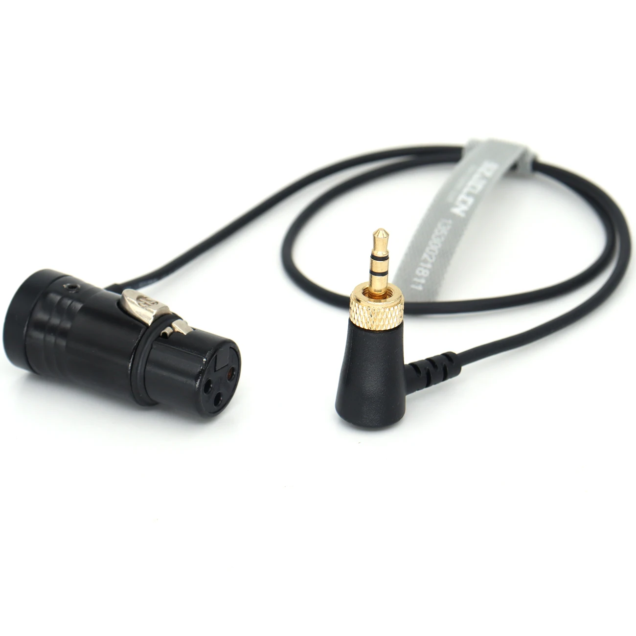 Metal cover in red, blue, green, and black Low-Profile XLR NEUTRIK 3pin XLR to 3.5  audio cable for sony d11