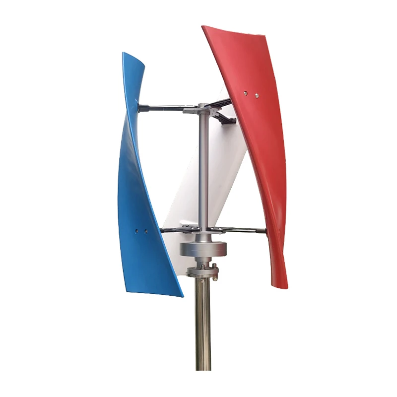 Household Low Noise Vertical Wind Turbine Generator 600W 12V/24V, Hot Free Energy Windmill with Intelligent Controller
