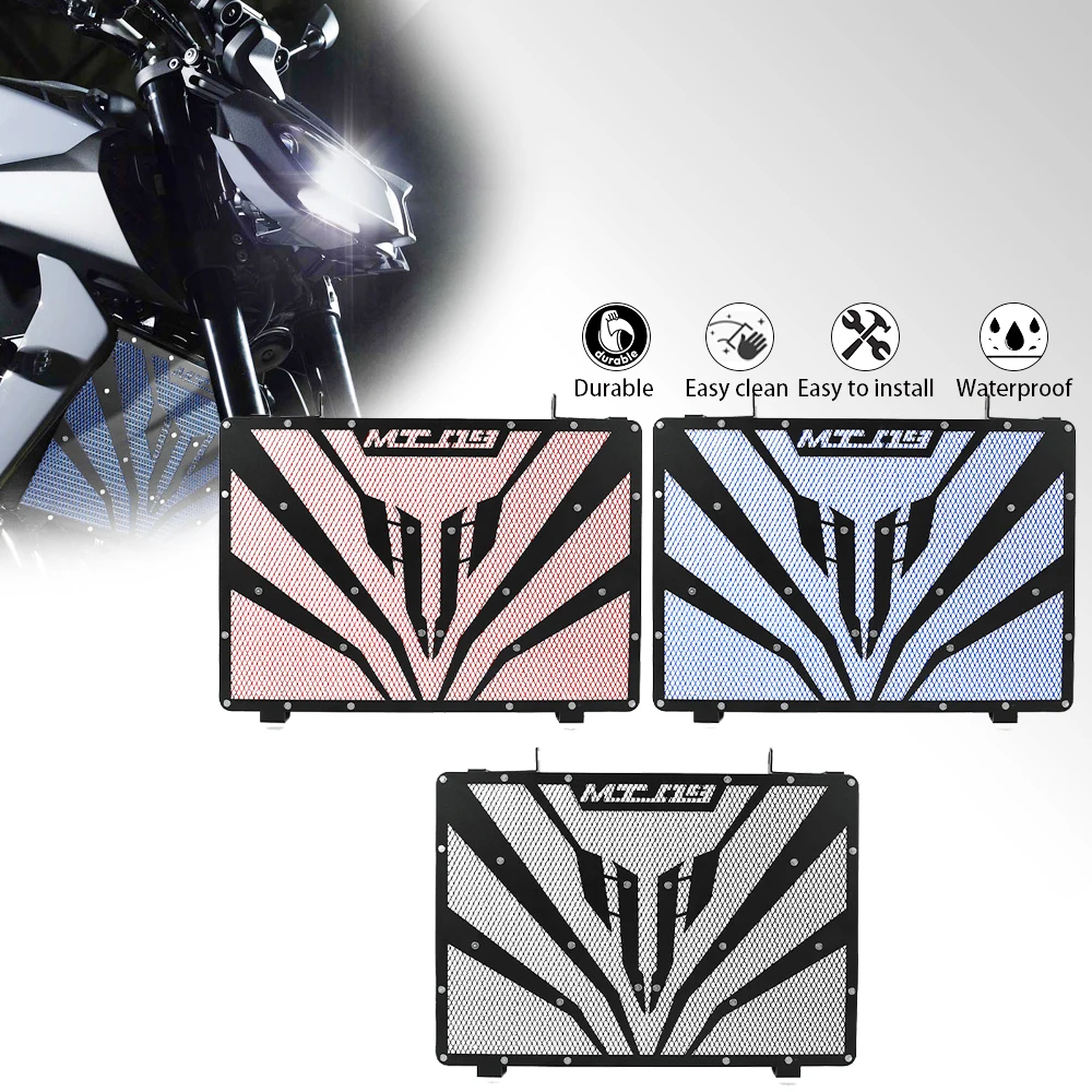 

Motorcycle FOR YAMAHA MT09 MT-09 2014-2020 2019 2018 Radiator Grille Grill Cover Protector FJ09 2015-2017 FZ09 2017 MT FJ FZ 09