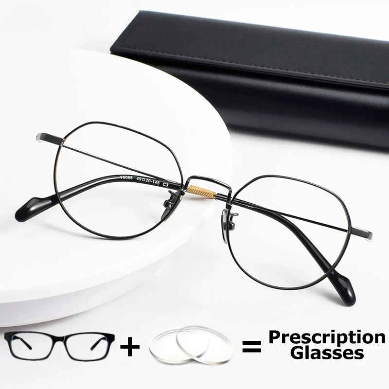 

KIZN Prescription Photochromic Lenses Men's Medical Glasses Optical Lenses with Glasses Woman Myopia Titanium Recipe Presbyopia