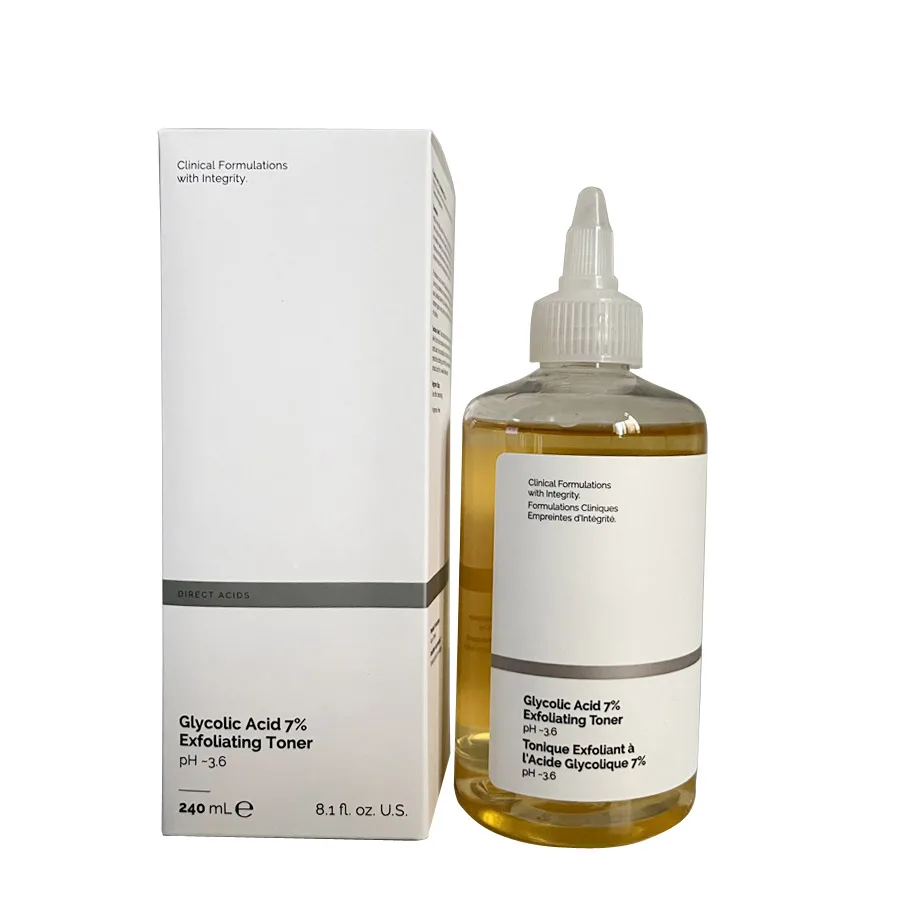 Face Skin Care Direct Acids Toner 240ML Glycolic Acid 7% Toning Solution Clinical Formulations With Integrity