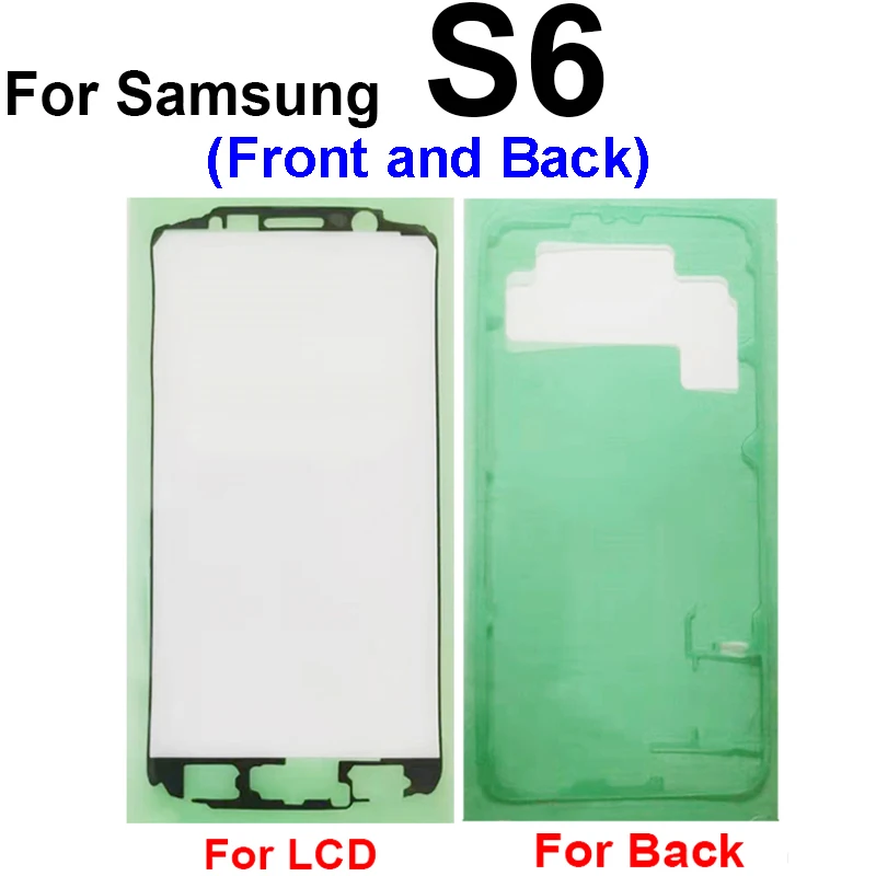 LCD Display Screen Glue Back Battery Cover Sticker Camera Lens Waterproof Adhesive Tape For Samsung Galaxy S6 S6 Edge S7 S7 Edge