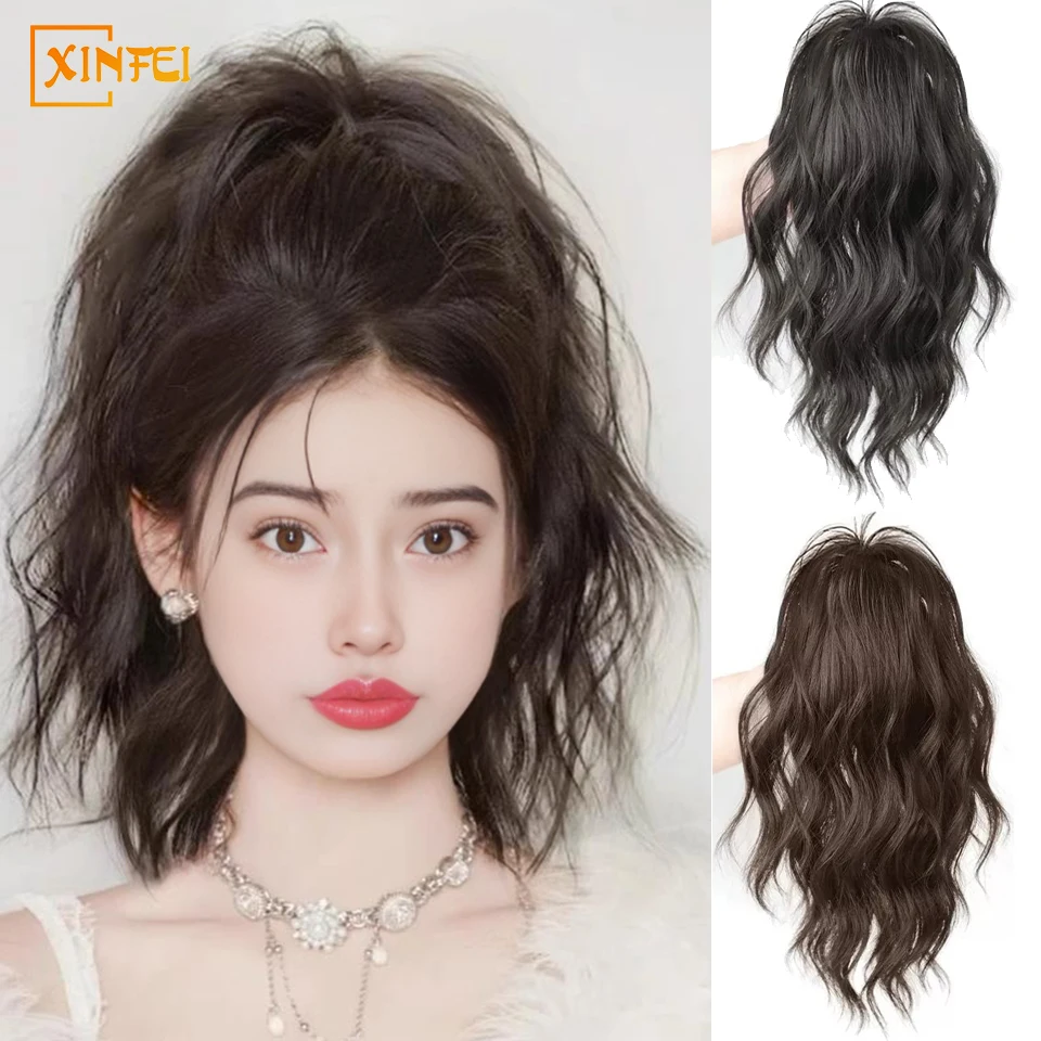 

Synthetic Ponytail Wig For Female Grab Clip Waterfall High Ponytail Lazy And Spicy Girl Natural Fluffy And Lightweight Wig