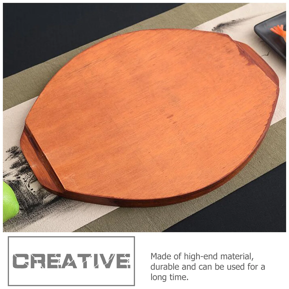 

Wooden Heat Insulation Pad Smooth Texture Anti-Slip Table Mat For Casserole Stone Bowl Household Kitchen Accessory
