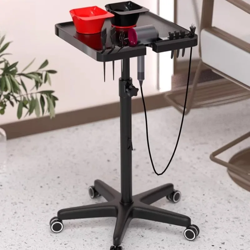 Salon Trolley Cart with Magnetic Bowls, Height Adjustable Hair Stylist Tool Organizer Rolling Cart for Hair Salon Spa Tattoo