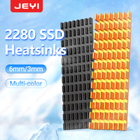 JEYI M.2 SSD Heatsink Aluminum Cooler Multi-version NVMe Radiator with Thermal Pad, Dust Paper for PS5/PC/Laptop M2 2280 SSD