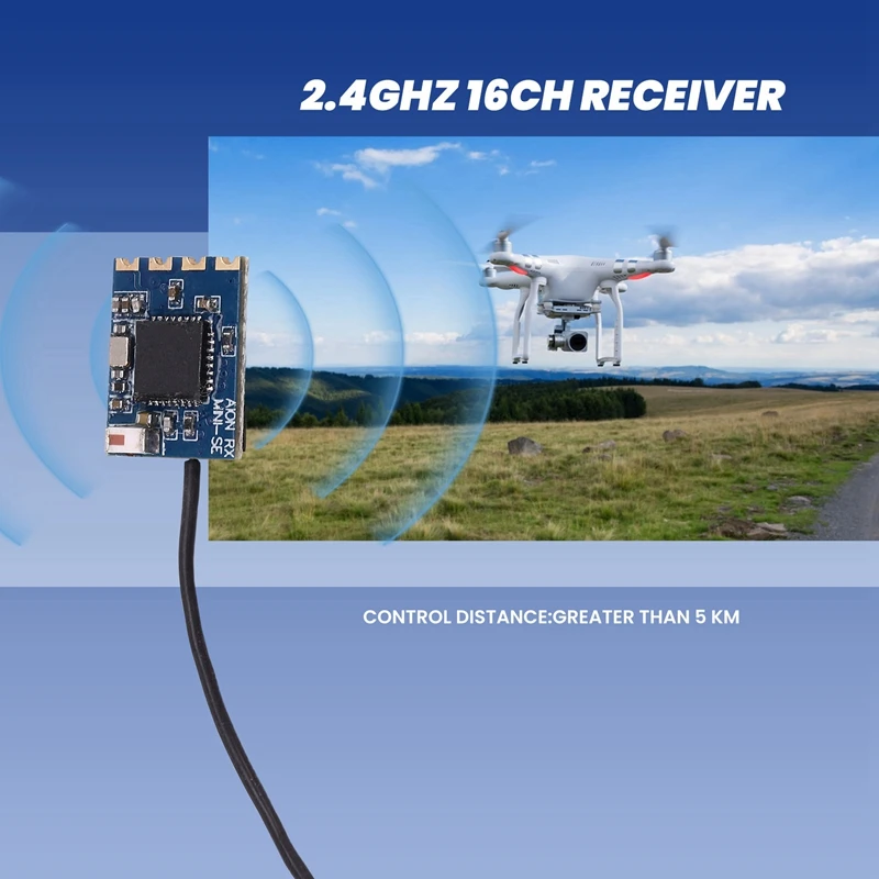 جهاز استقبال Jumper ELRS AION RX MINI SE 2.4GHZ 16CH متوافق مع جهاز إرسال نطاق 2.4 وضع 5 كجم لطائرة RC بدون طيار
