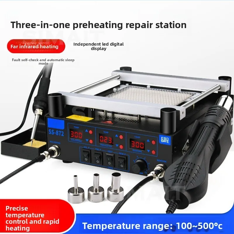 Intelligent Chip Main Board Repair Heating Gun Welding Table Three-in-one BGA Rework Table Mobile Phone Welding Table Tool