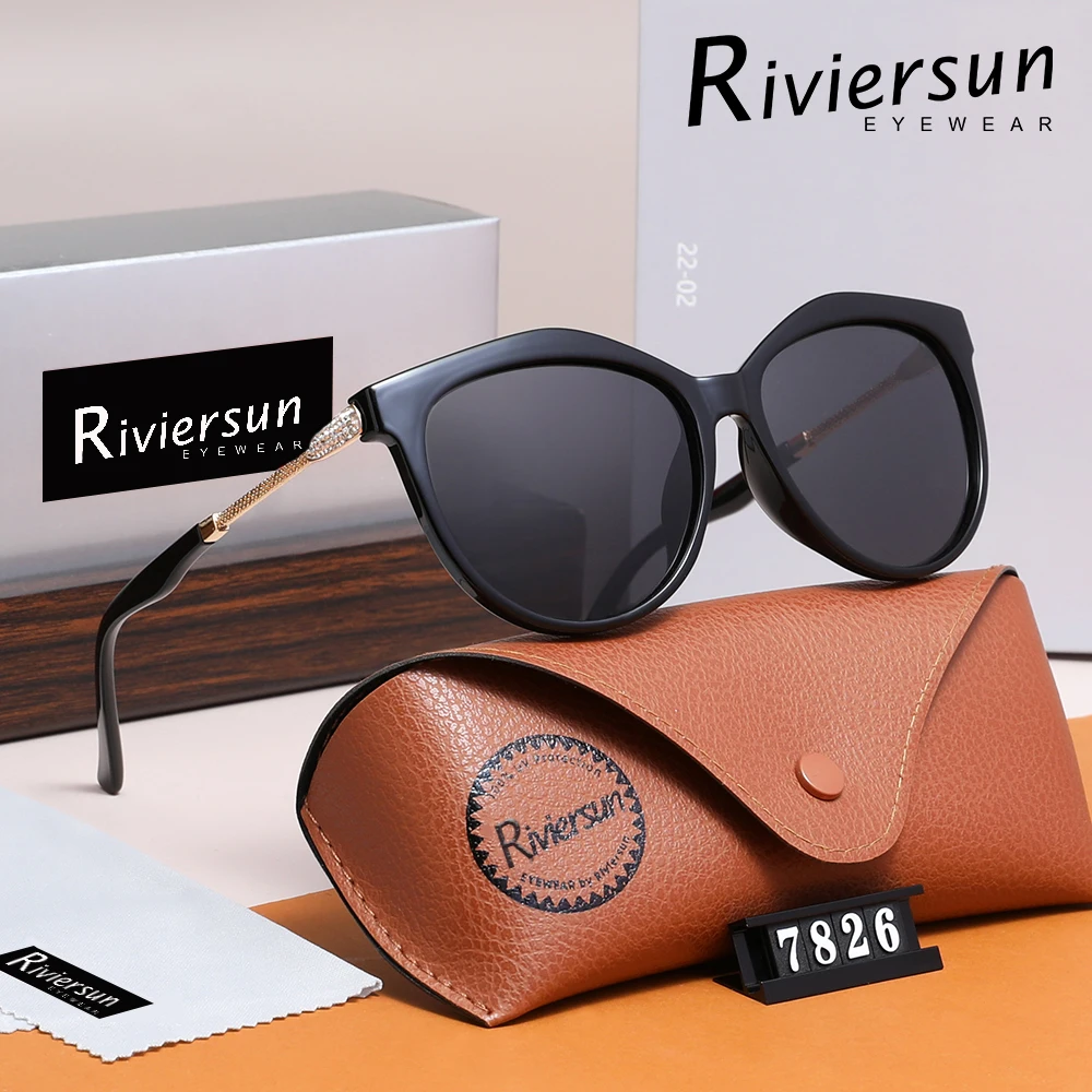 Katzenaugen-Sonnenbrille für Damen, polarisiert, UV400, blendfrei, lässig, sommerlich, trendige Brillengestelle