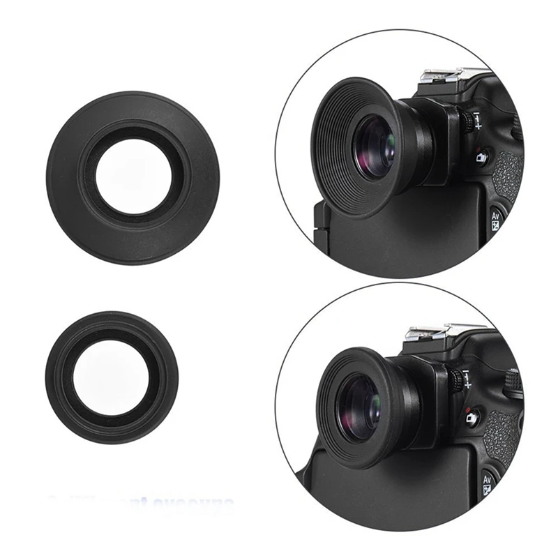 B04B-2Pcs 1.51X Fixed Focus Viewfinder Eyepiece Eyecup Magnifier For Canon Nikon Sony Pentax Olympus With 4 Eyepatch