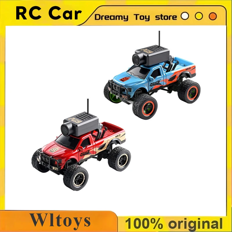 

Wltoys 1:64 Mini FPV RC Car Off Road Truck Camera 2.4G Remote APP Control All Terrain Pocket High Speed Toy Vehicle Gifts Kids