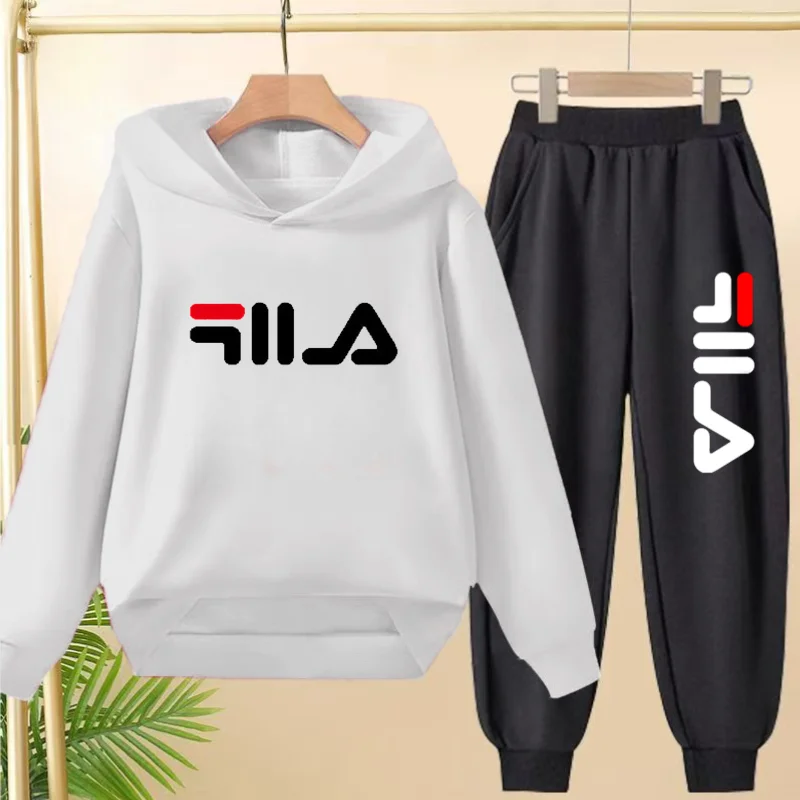 Children Commodity Hoodie Outdoor Sports Pullover3-12Yrs Coat Sweatshirt+Pants 2P Boys Girls Toddler Clothes Leisure Jogging Set