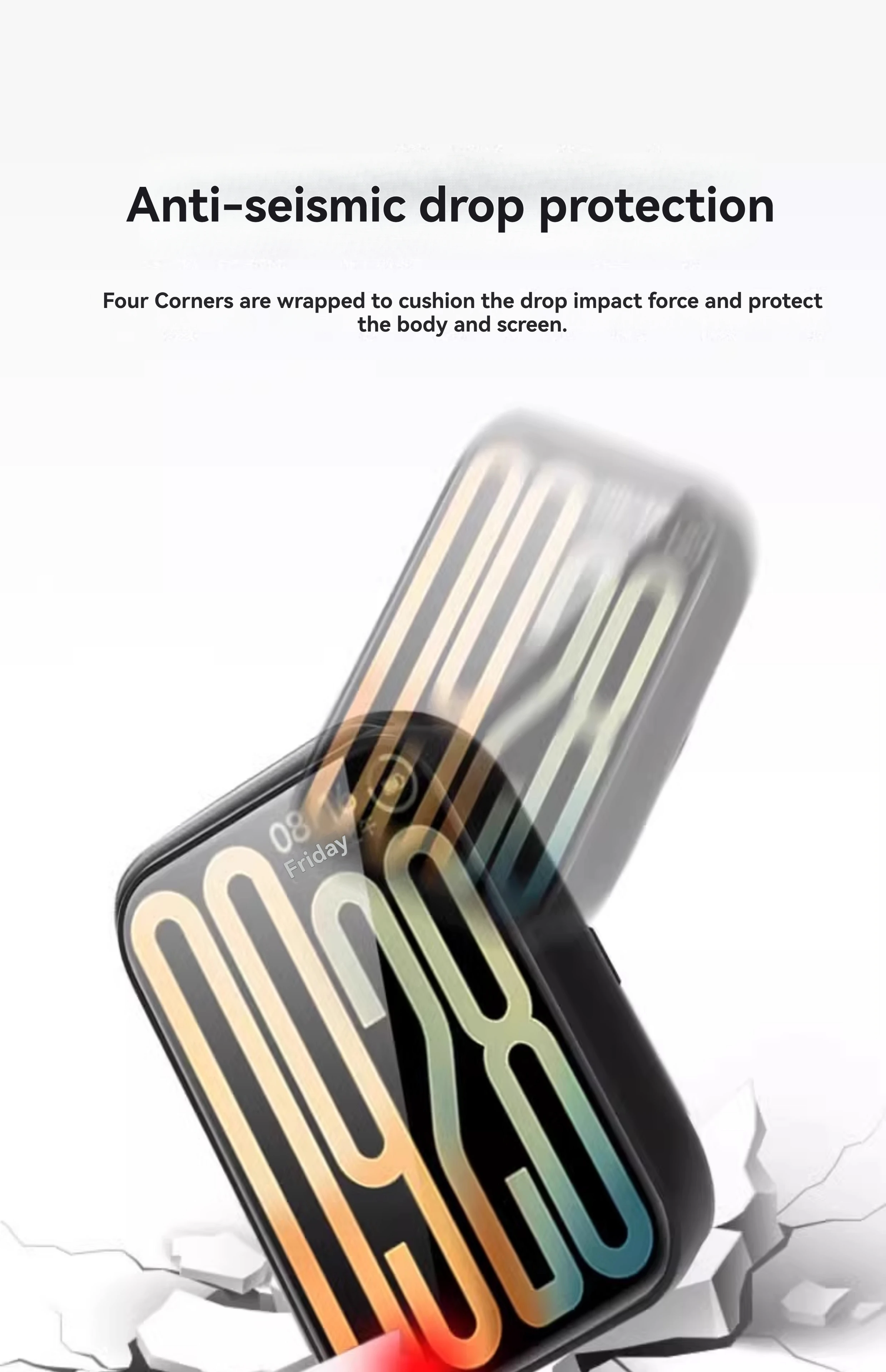 Suitable for Xiaomi Mi Band 9Pro Tempered Film Dust-Proof, Anti-Fouling and Anti-Fall Protective Case Integrated Anti-Scratch