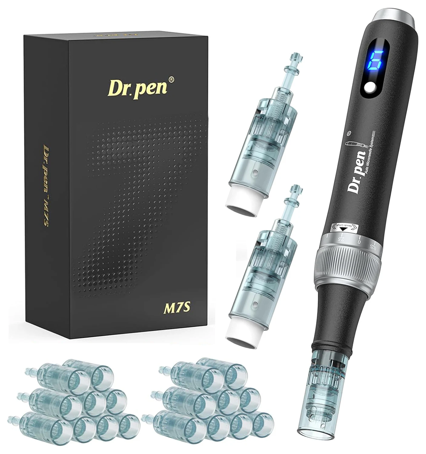 le-plus-recent-dispositif-de-beaute-professionnel-derma-pen-dr-pen-m7s-avec-20-cartouches-d'aiguilles