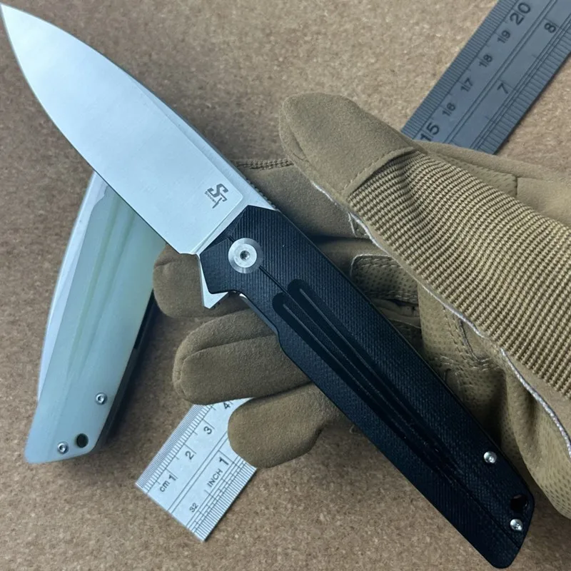 Portable ST152 Folding Pocket Knife K110 Blade Micarta G10 Handle Outdoor Camping Hunt Hiking Survival Utility Tool EDC Knife view 6