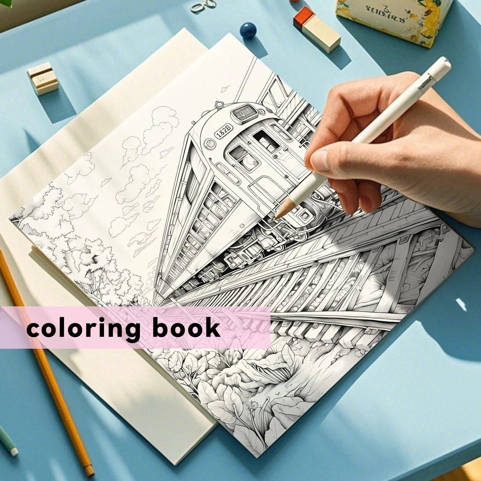 Adult Picture Book 24 Pages Beautiful Architecture Coloring Book Can Relax and Relieve Stress Graffiti Painting Drawing image 6