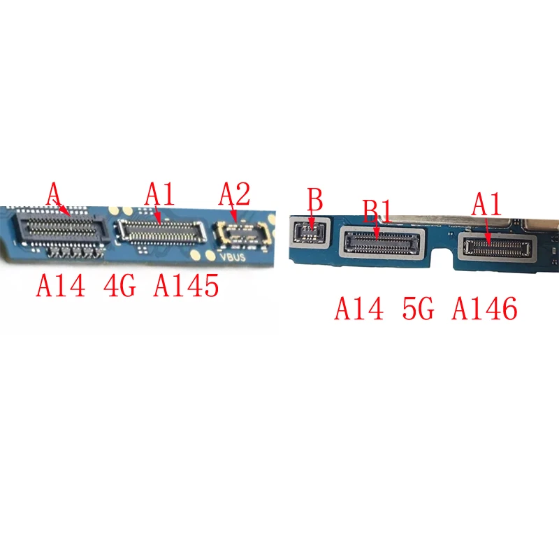 2-10Pcs Battery LCD Display Usb Charger Charging Flex FPC Connector Plug For Samsung Galaxy A14 4G 5G A145F A145 A146 34 40 Pin