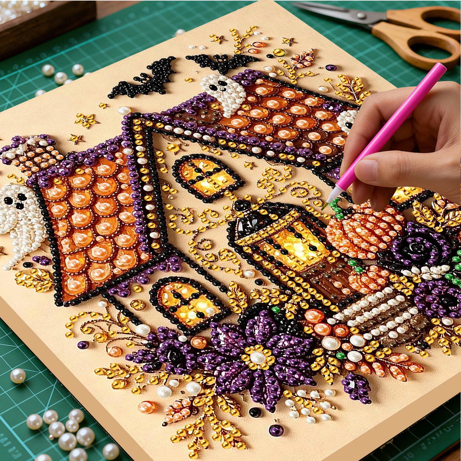 20x20cm Halloween DIY Parel Sc - Art Craft Halloween recensie en prijs