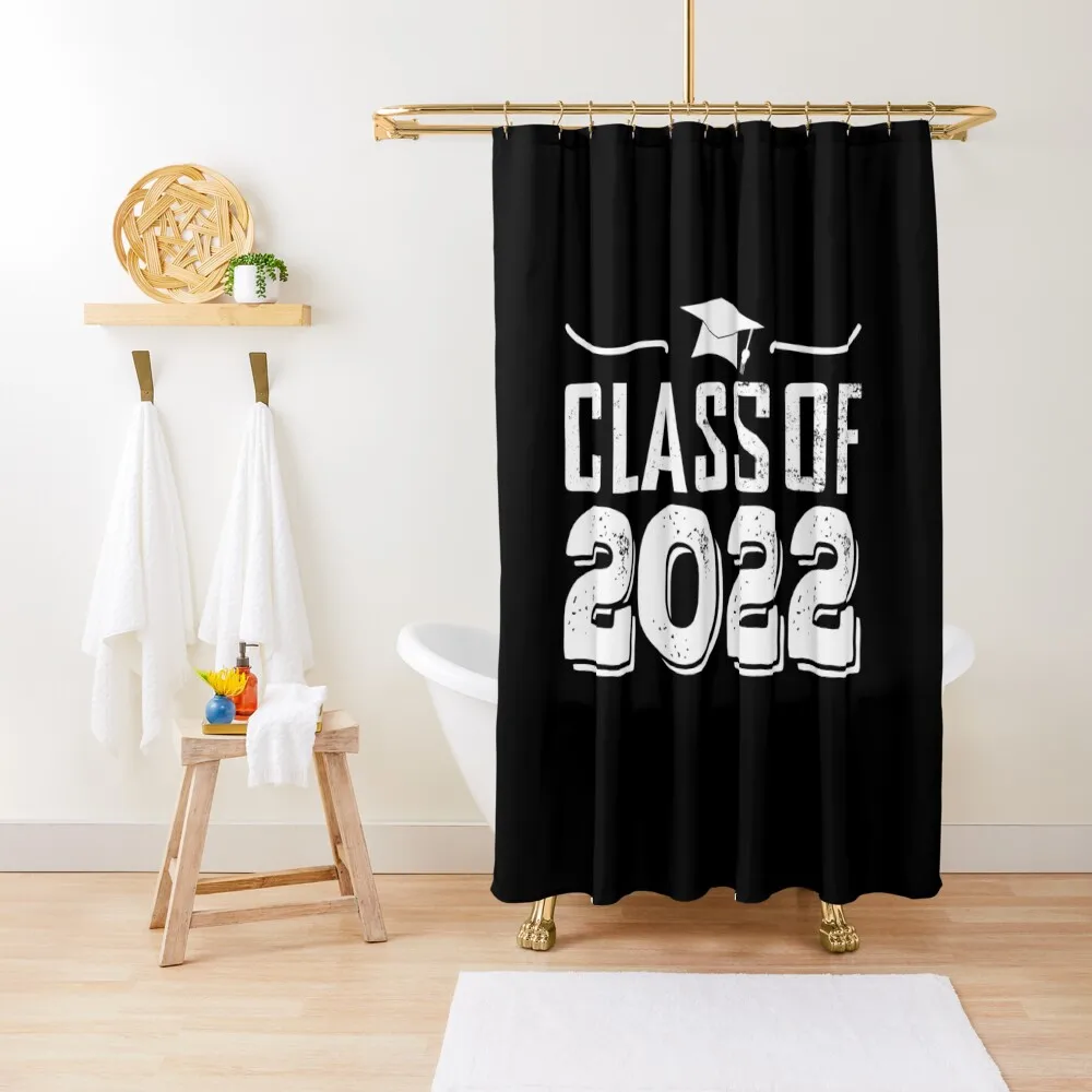 Class of 2022 Shower Curtain Waterproof Fabric Shower Bathroom Fabric Shower For Bathroom Curtain