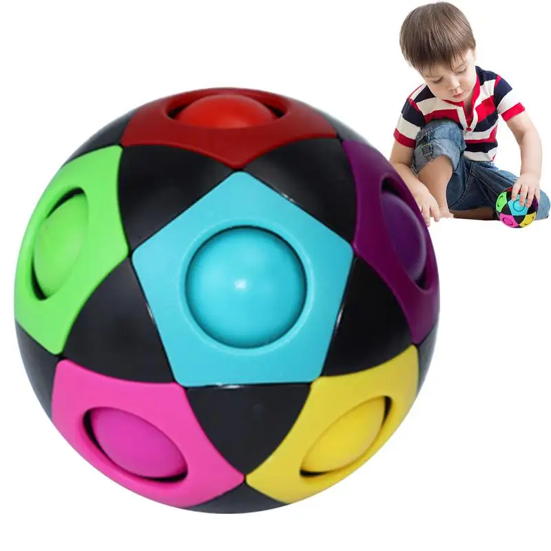 

Speed Cube Ball Magic Ball Fidget Toy Cube Brain Teaser Speed Cube Educational Toys Stocking Stuffers For Teens & Adults