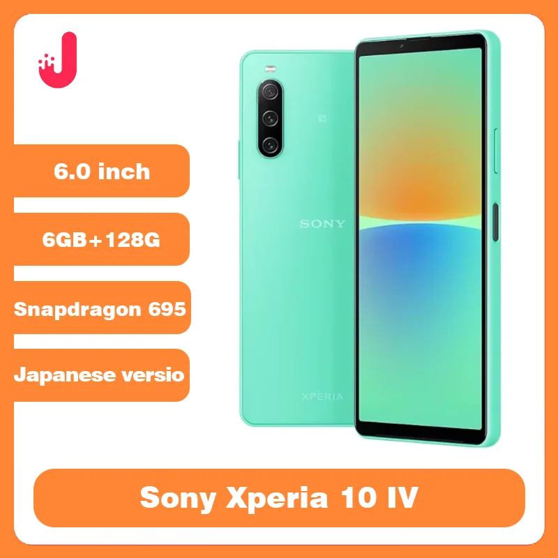 �y�Z�[�����z�I���W�i���X�}�[�g�t�H�� Sony Xperia 10 IV 6.0 "5G Snapdragon 695 Android �d�b 6GB RAM 128GB ROM ���{�� OLED NFC 5G �g�ѓd�b