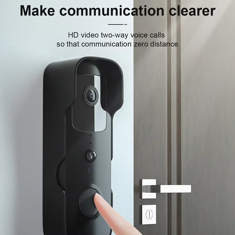 Staniot Outdoor Wireless Video Doorbell Smart Home Intercom Doorbell Waterproof Alarm Detector Night Vision Security Camera