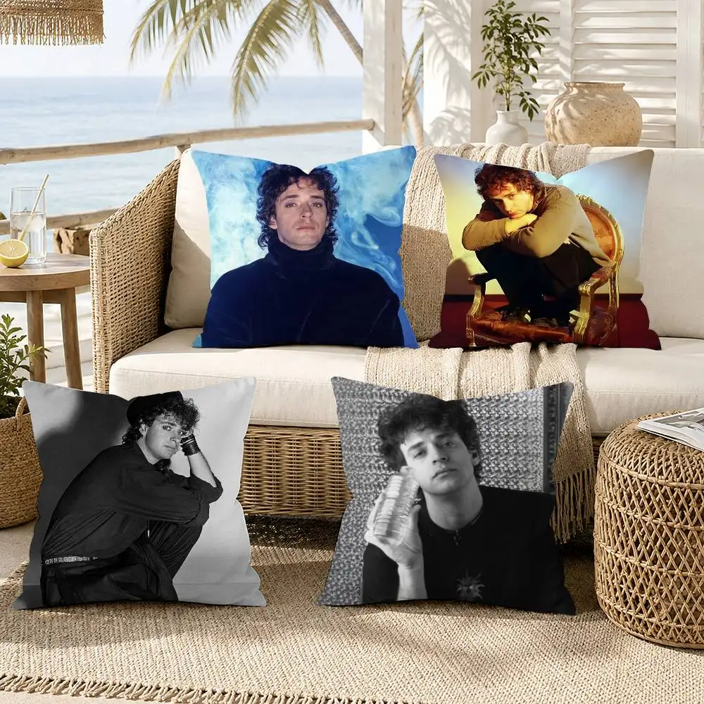 Funda de almohada Gustavo Cerati Soda Stereo para sofá, sala de estar, decoración de oficina en casa, funda protectora