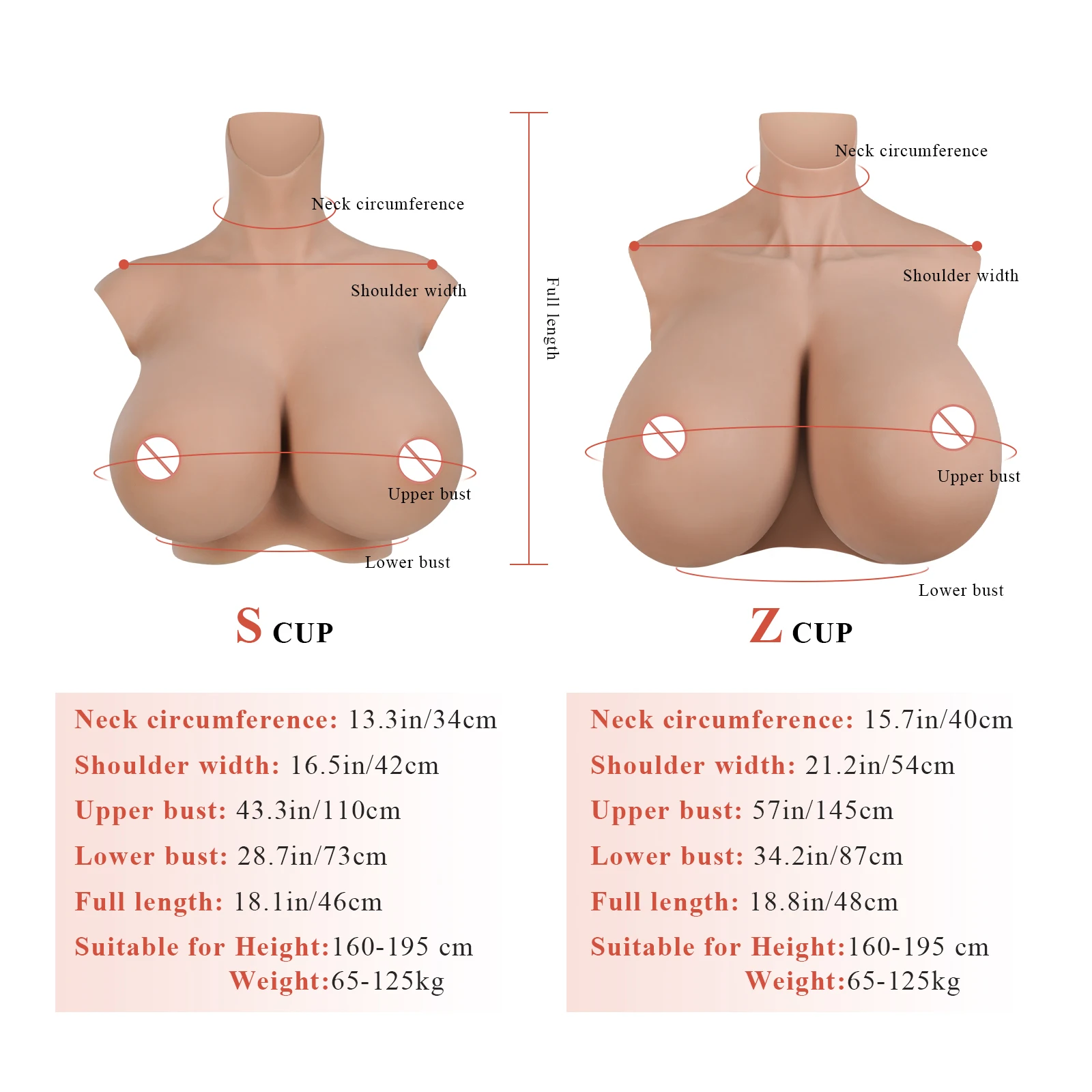 KUMIHO S/Z Cup Realistic Silicone Huge Breast Forms For Transgender Fake Big Boobs for Crossdressers Drag Queen Shemale Cosplay