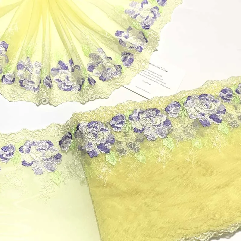

14 ярдов кружевная бейка с вышивкой DIY бюстгальтер ткани для шитья сетчатое вышитое кружево для бюстгальтера аксессуары для нижнего белья