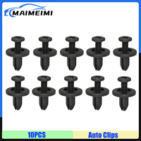 10PCS Car 6mm Hole Plastic Rivets Fastener Push Clip Auto Vehicle Door Trim Panel Retainer Fastener Clips  for Toyota for Honda