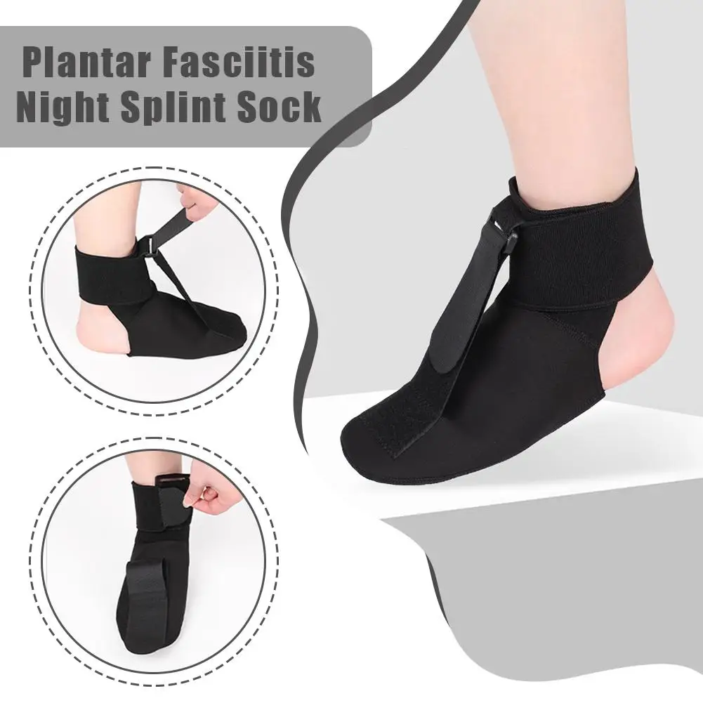 التهاب اللفافة الأخمصية جبيرة ليلية قابل للتعديل الإسفنج الحشو الكاحل دعم تمتد التمهيد التهاب الأوتار الإغاثة قطرة القدم هدفين الجبيرة