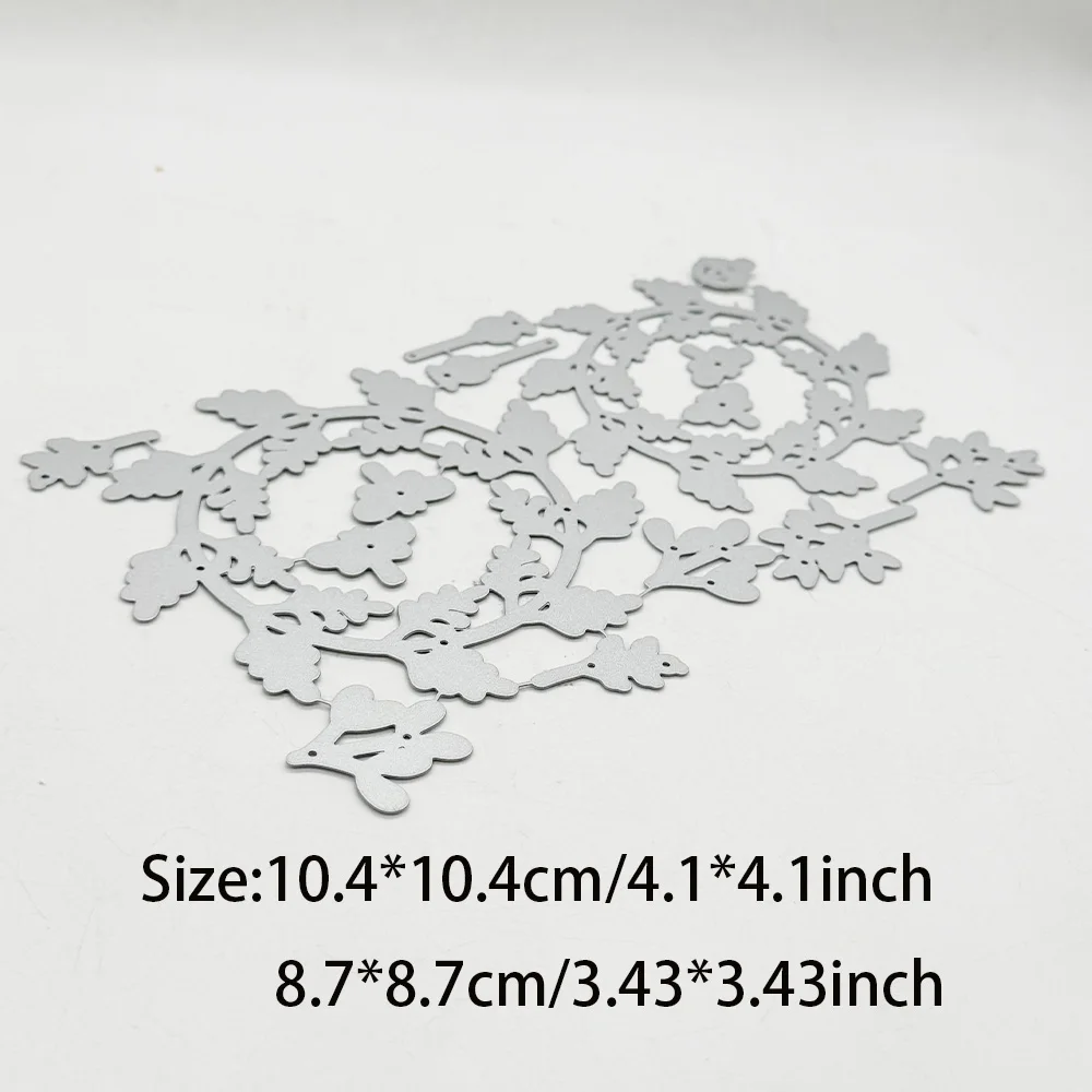 KSCRAFT Christmas Wreath Cutting Dies Stencils for DIY Scrapbooking Decorative Embossing DIY Paper Cards