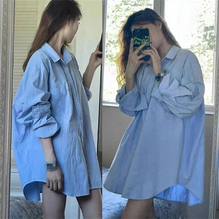 

Long Sleeve Shirts Women Striped Pleated Hem Button Down Tops Sweet Feminine Minimalist Retro French Style Preppy College Autumn