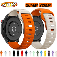 20mm 22mm Watch Strap For Samsung Galaxy Watch 4 Classic/ 5 Pro/ 3/Active 2/6 Silicone bracelet Huawei Watch GT 2/2e 3 pro Strap