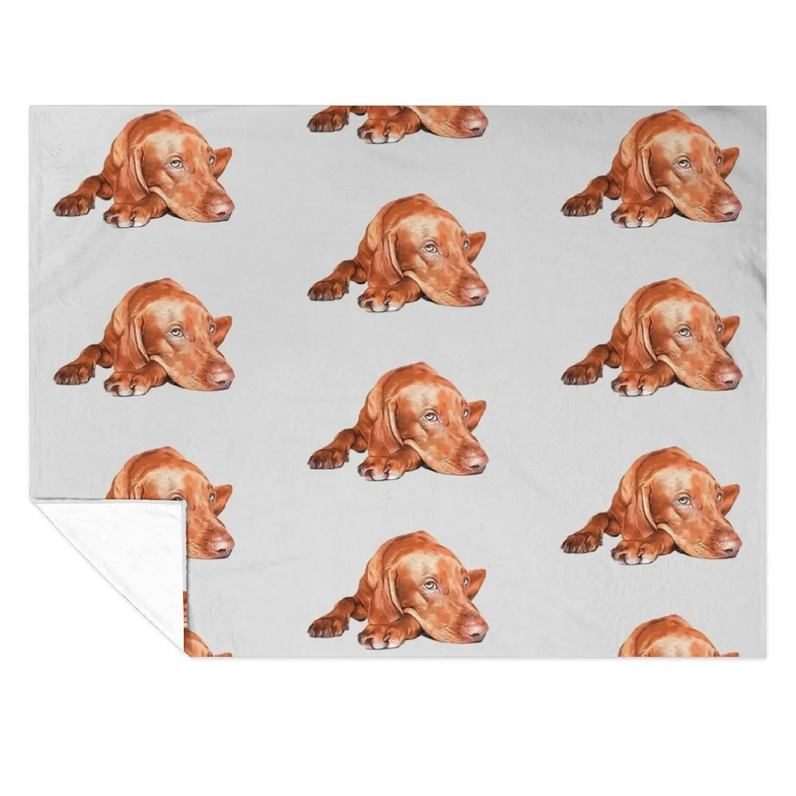 

Hungarian Vizsla Throw Blanket Warm Summer Nap Flannel Blankets