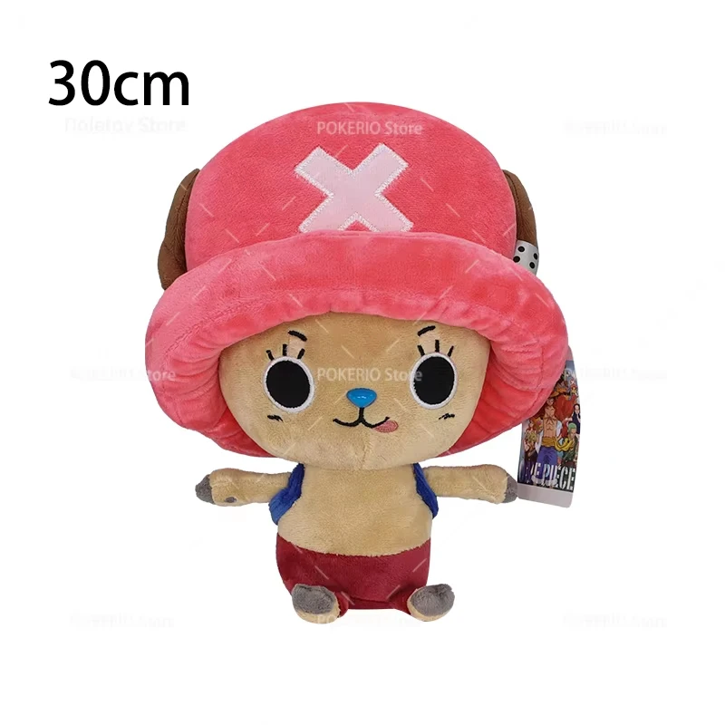 Neue Original One Piece Plüschfigur Luffy Chopper 30cm Niedliches Gesicht Tony Chopper Gefüllte Anime-Puppe Spielzeug Geburtstagsgeschenk