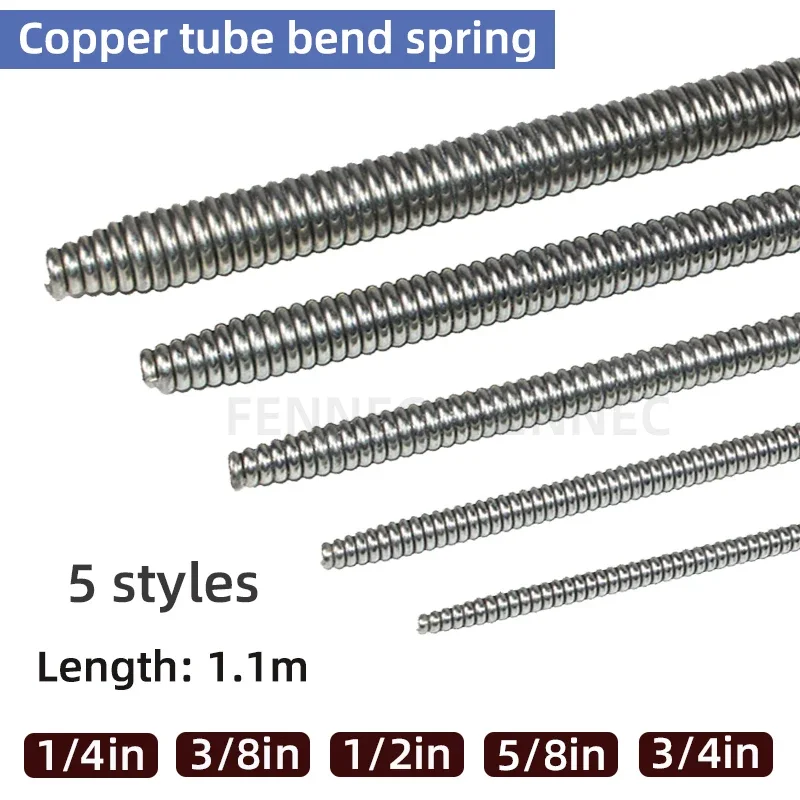 Internal Copper Pipe Bending Spring for Air Condition Steel Manual Pipeline Spring Tube Bending Tool 2/3/4/5/6 Points 6-19mm