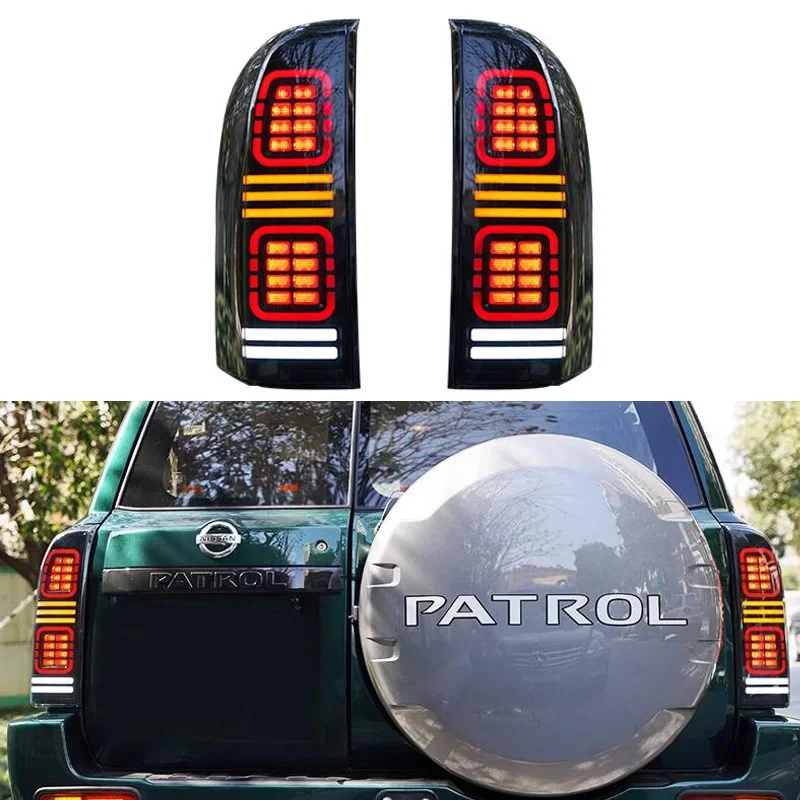 

Car LED Taillight Tail Light For Nissan Patrol Y61 1997-2020 Rear Running Light + Brake Lamp + Reverse + Dynamic Turn Signal